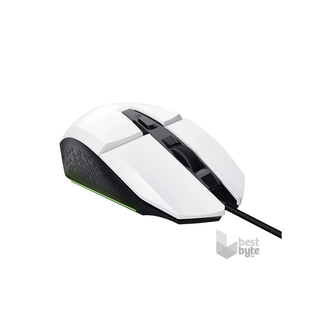 Trust GXT109W Felox vezetékes fehér gamer egér