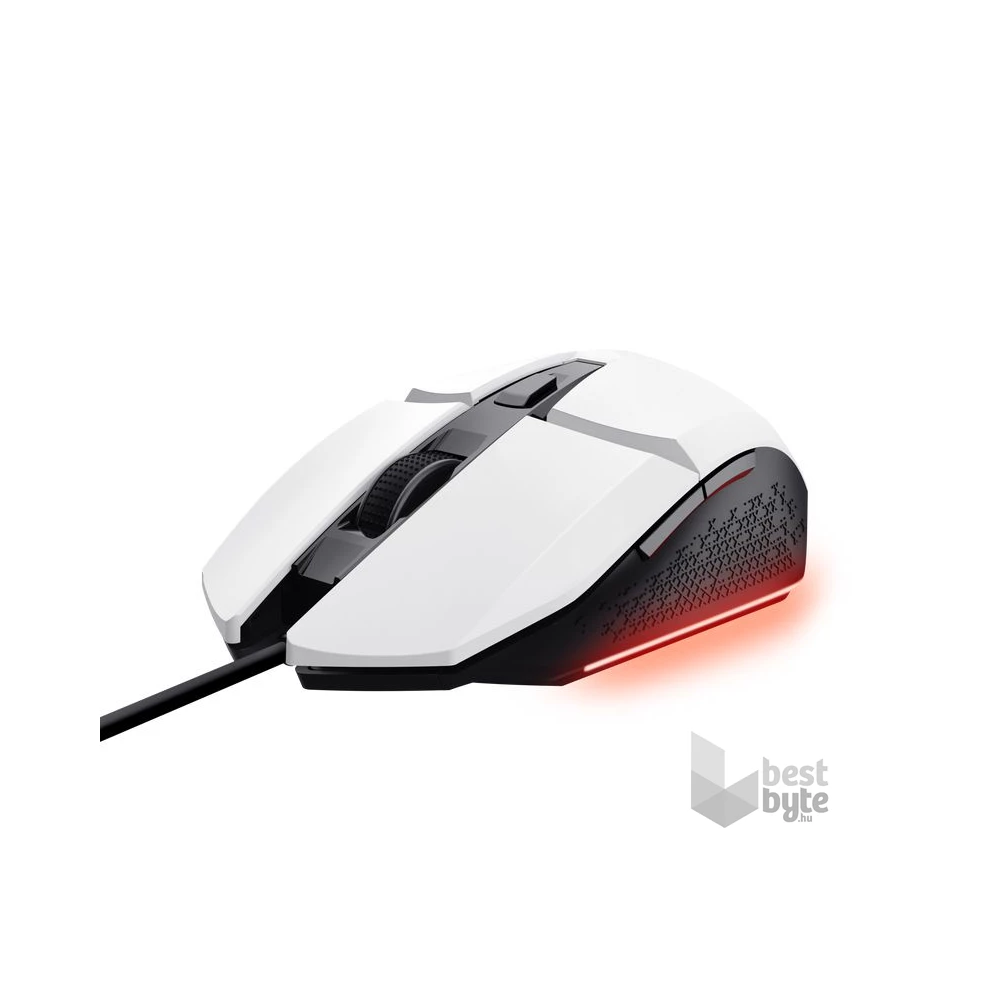 Trust GXT109W Felox vezetékes fehér gamer egér