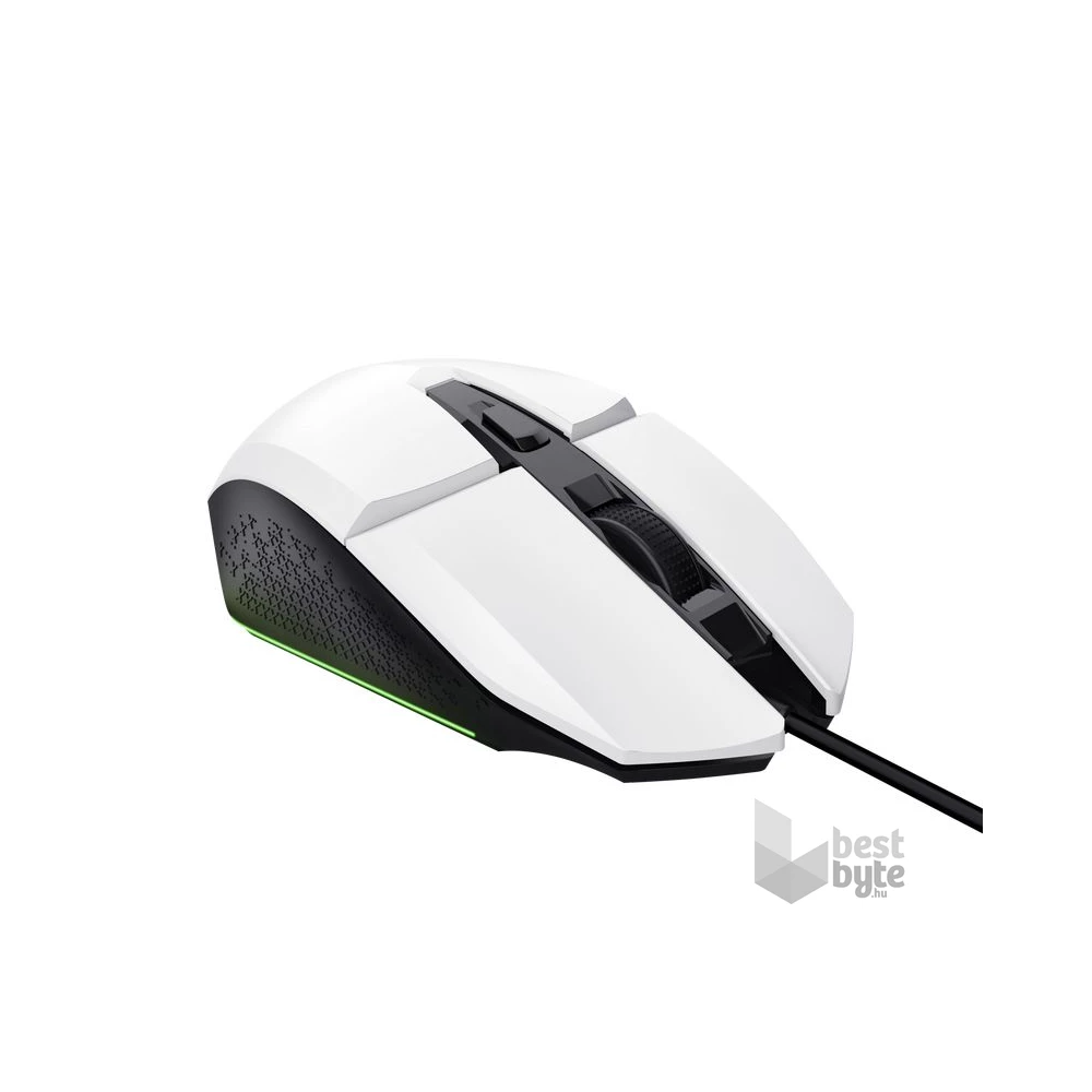 Trust GXT109W Felox vezetékes fehér gamer egér