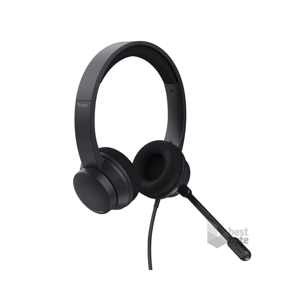 Trust Ayda USB-ENC PC vezetékes fekete headset