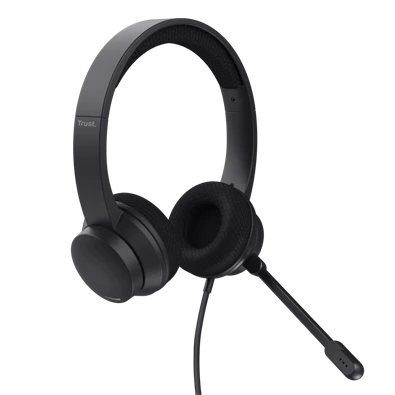 Trust Ayda USB-ENC PC vezetékes fekete headset