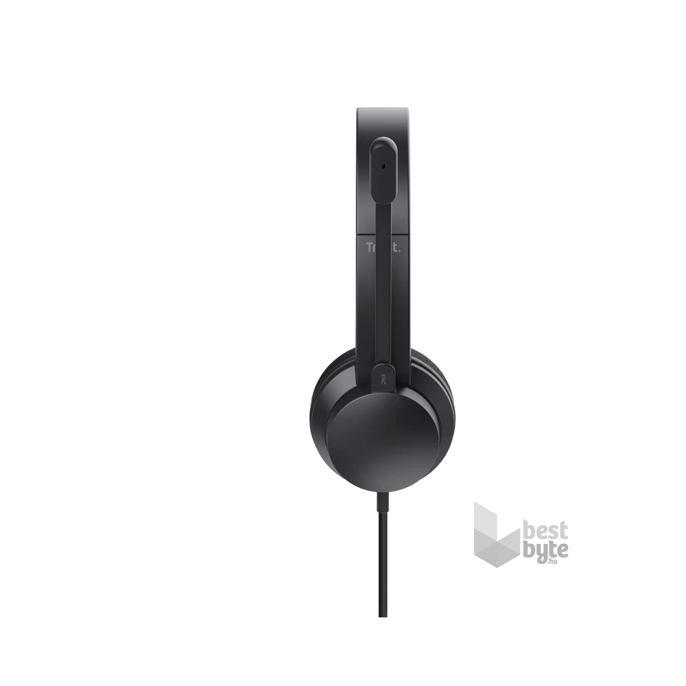 Trust Ayda USB-ENC PC vezetékes fekete headset