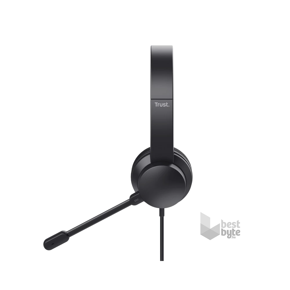 Trust Ayda USB-ENC PC vezetékes fekete headset