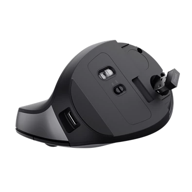Trust Bayo II Ergonomic vezeték nélküli fekete egér