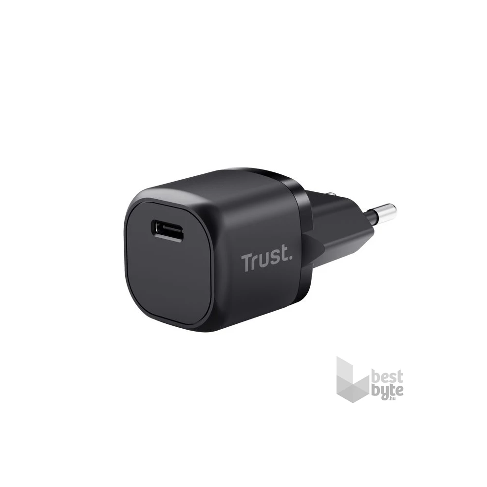 Trust Maxo 20W USB-C fekete töltő adapter