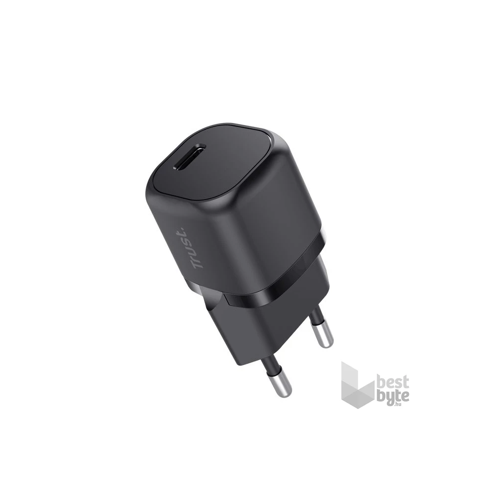 Trust Maxo 20W USB-C fekete töltő adapter