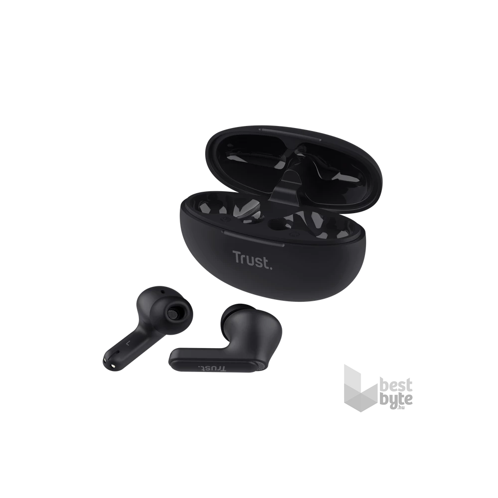 Trust Yavi ENC True Wireless Bluetooth fekete fülhallgató