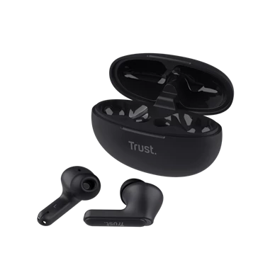 Trust Yavi ENC True Wireless Bluetooth fekete fülhallgató