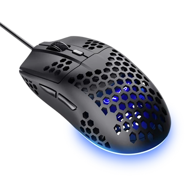 Trust GXT 928 Helox vezetékes könnyű fekete gamer egér