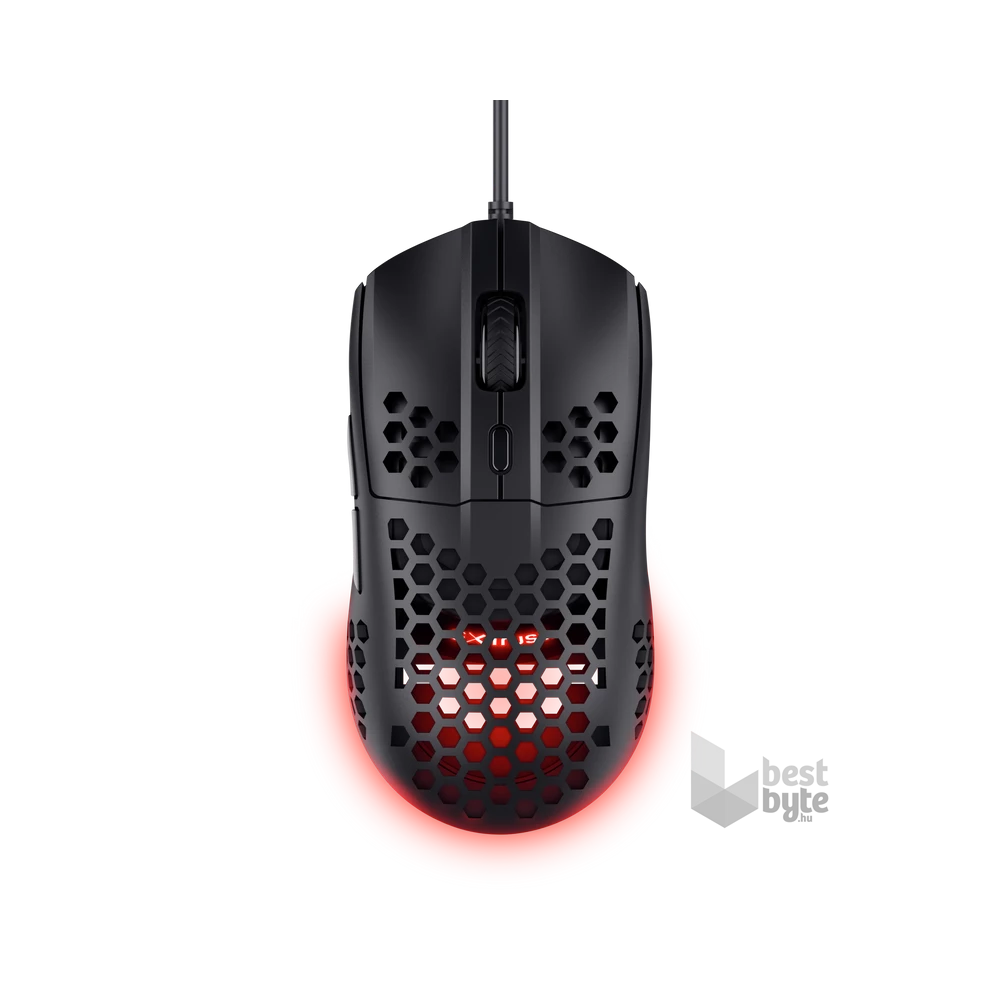 Trust GXT 928 Helox vezetékes könnyű fekete gamer egér