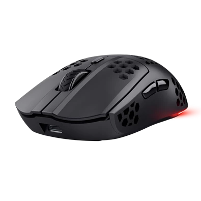 TRUST 25307 GXT 929 Helox vezeték nélküli fekete gamer egér