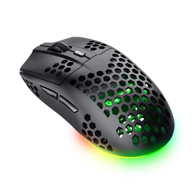 TRUST 25307 GXT 929 Helox vezeték nélküli fekete gamer egér