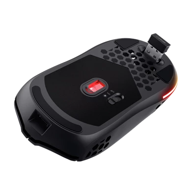 TRUST 25307 GXT 929 Helox vezeték nélküli fekete gamer egér