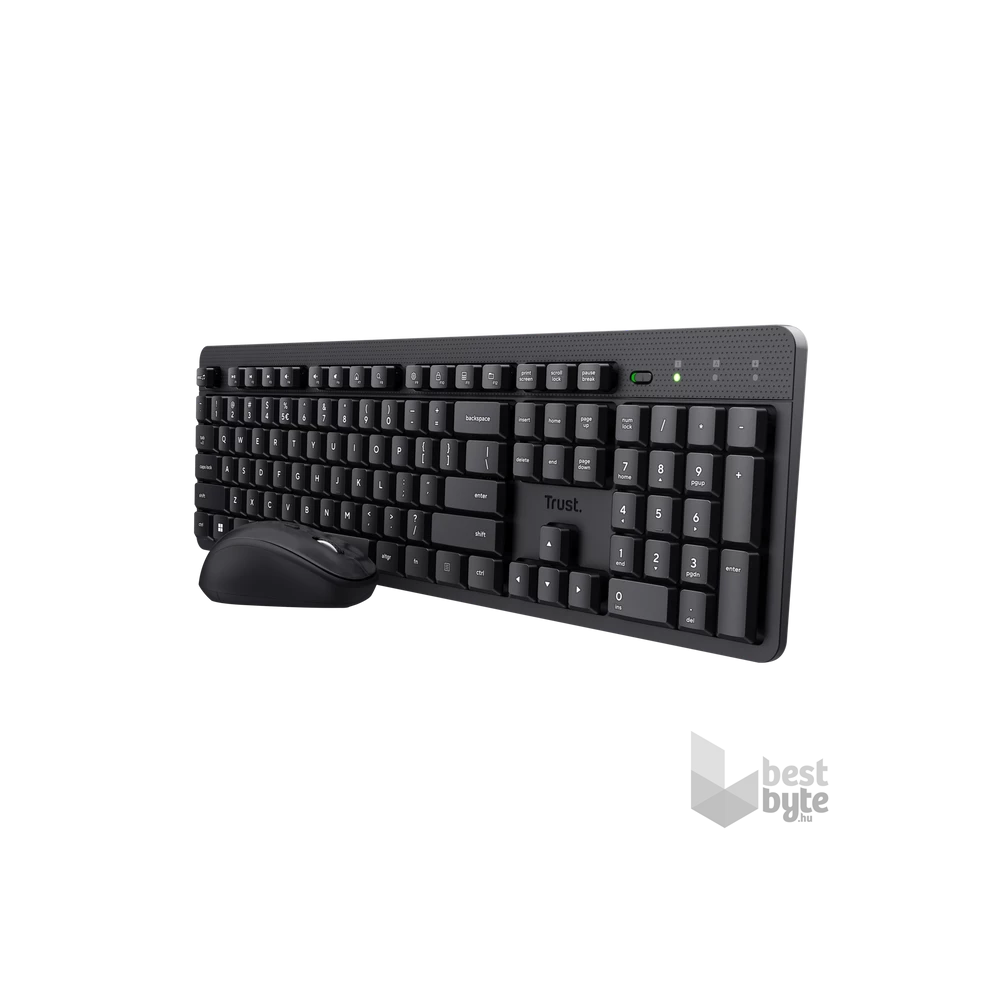 Trust Ody II HUN fekete vezeték nélküli billentyűzet + egér