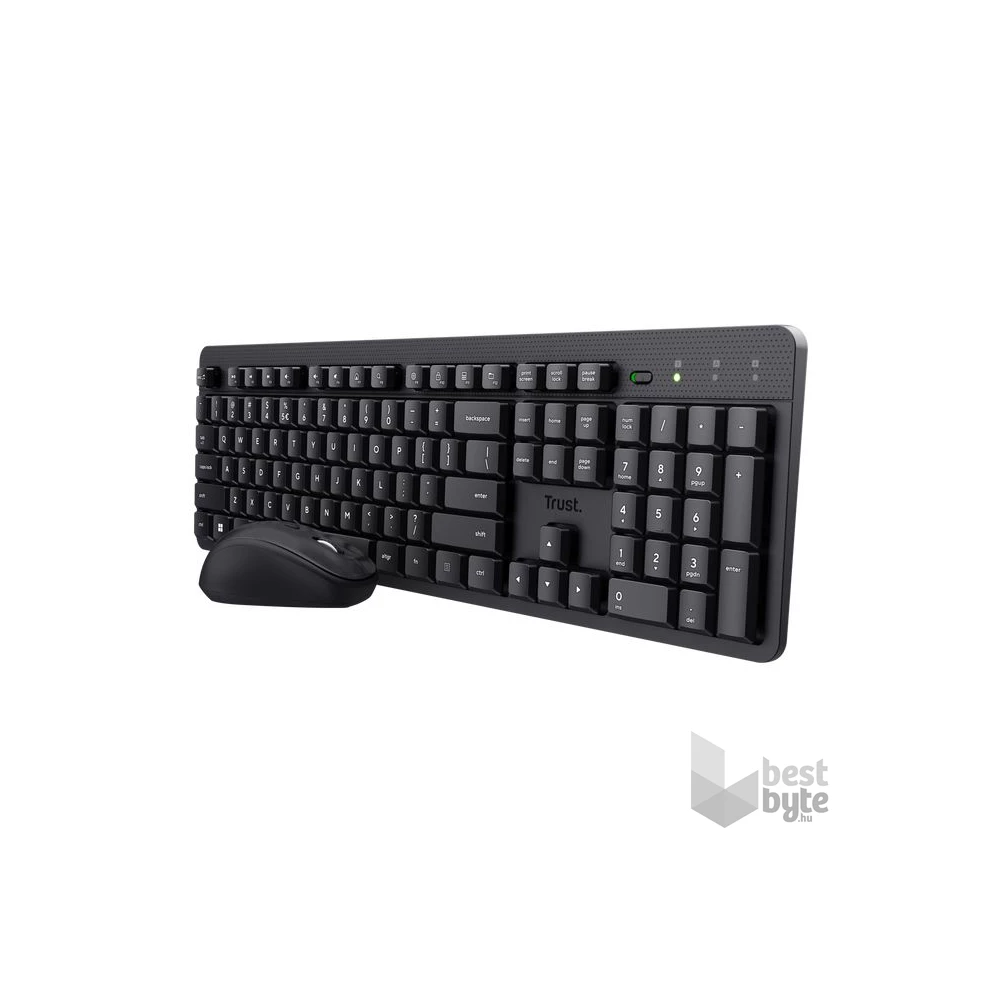 Trust Ody II HUN fekete vezeték nélküli billentyűzet + egér