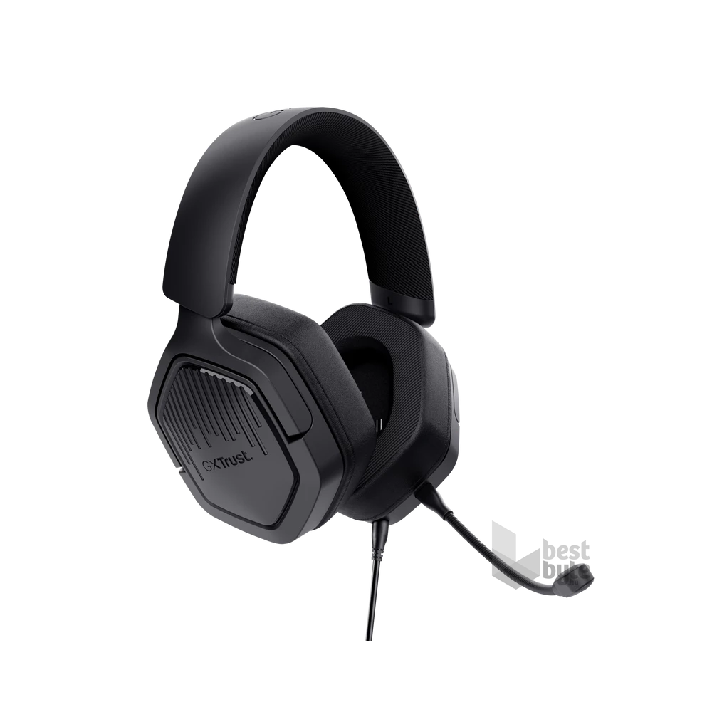 Trust GXT 492 Carus vezetékes multiplatform fekete gamer headset