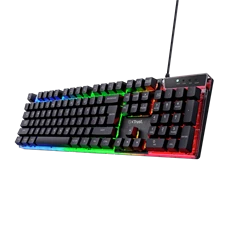 Trust GXT 835 Azor HUN vezetékes fekete gamer billentyűzet