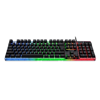 Trust GXT 835 Azor HUN vezetékes fekete gamer billentyűzet