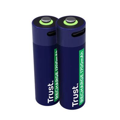 Trust újratölthető AA elem USB-C csatlakozással 2db