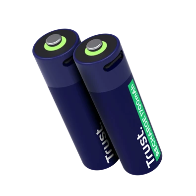 Trust újratölthető AA elem USB-C csatlakozással 2db
