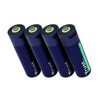 Trust 25631 újratölthető AA elem USB-C csatlakozással 4db