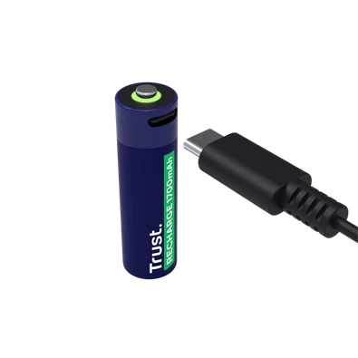 Trust 25631 újratölthető AA elem USB-C csatlakozással 4db