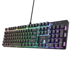 Trust 25683 GXT 871 Zora HUN fekete mechanikus gamer billentyűzet