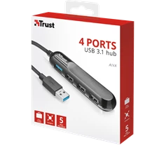 Trust Aliva 4 portos USB 3.1 HUB
