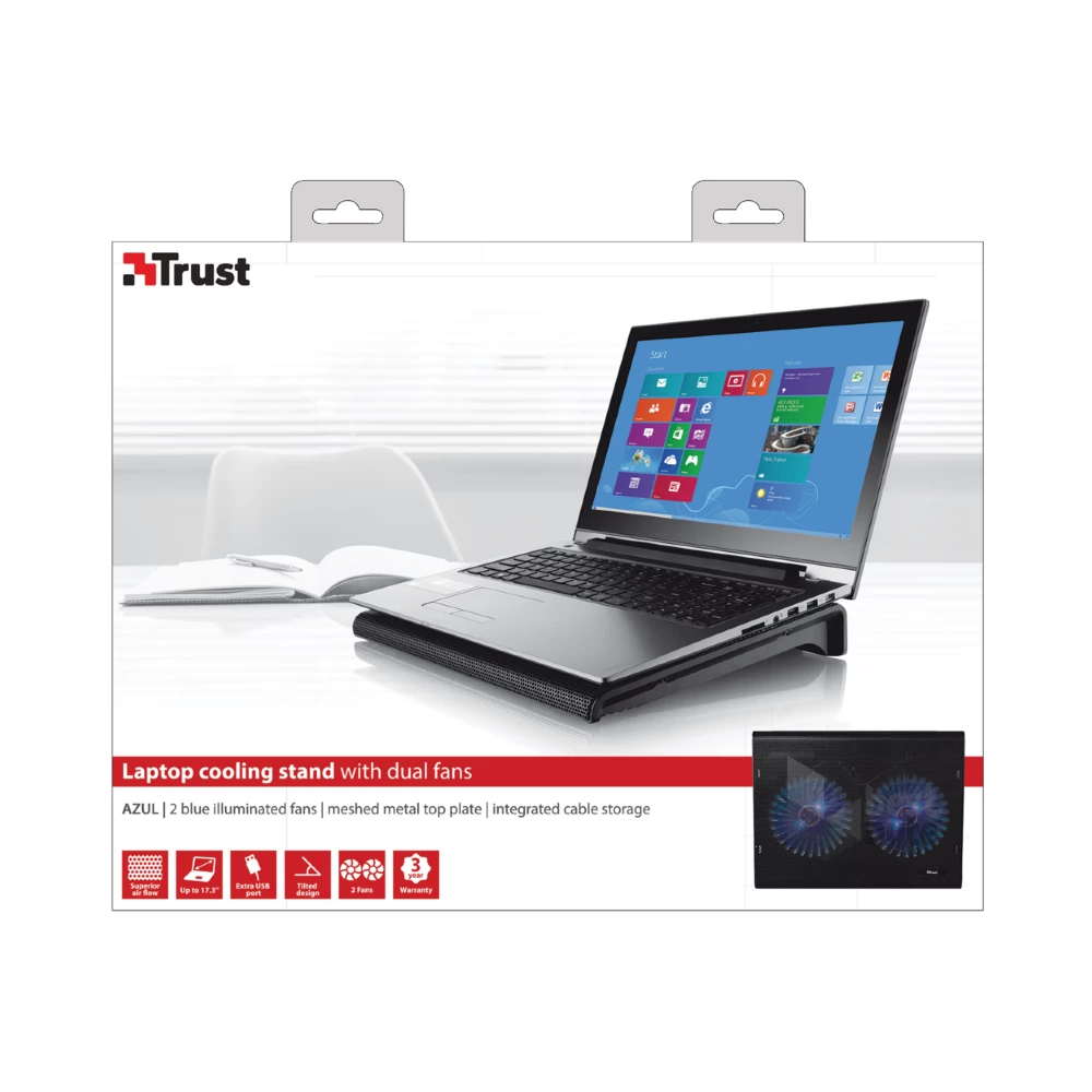 Trust Azul Laptop Cooling Stand notebook hűtőpad