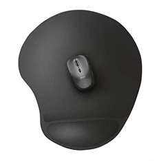 Trust Bigfoot XL zselés csuklótámaszos fekete egérpad