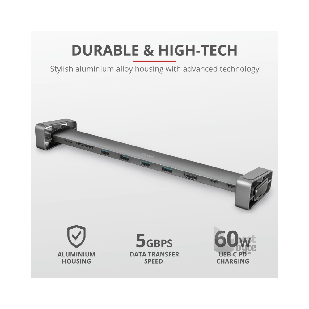 Trust Dalyx USB-C 10 in 1 multiport dokkoló
