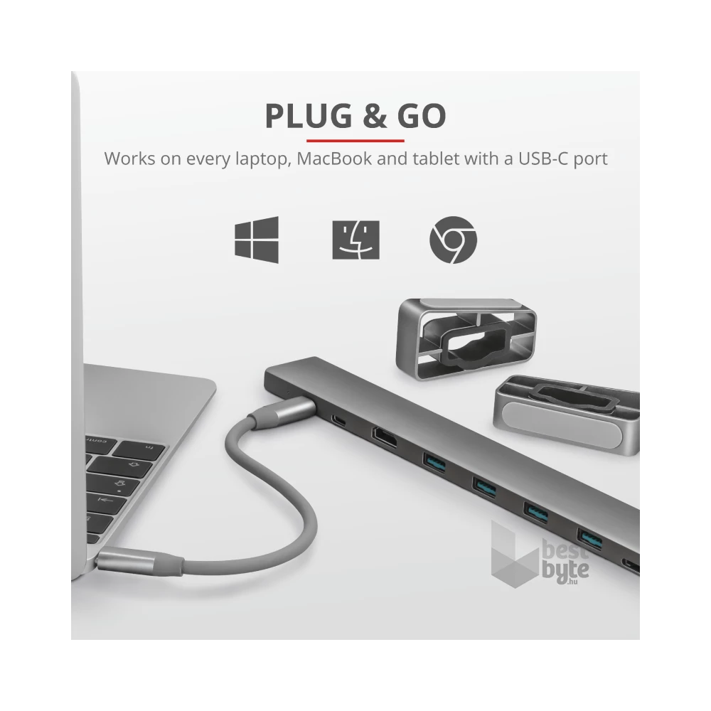 Trust Dalyx USB-C 10 in 1 multiport dokkoló