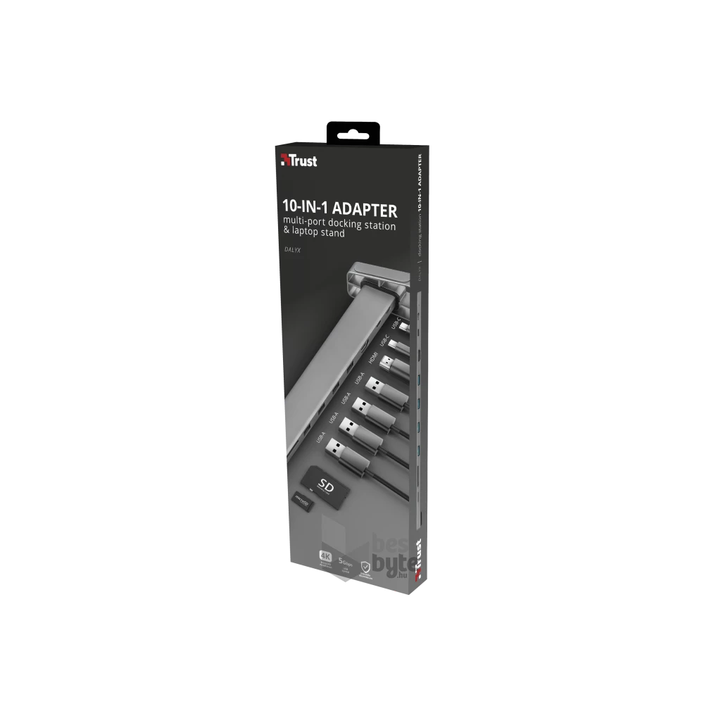 Trust Dalyx USB-C 10 in 1 multiport dokkoló