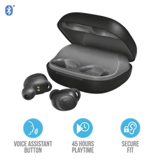 Trust Duet XP Bluetooth True Wireless Bluetooth fekete fülhallgató