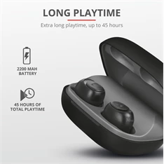 Trust Duet XP Bluetooth True Wireless Bluetooth fekete fülhallgató