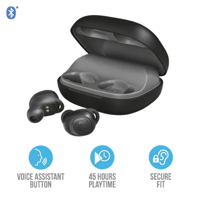 Trust Duet XP Bluetooth True Wireless Bluetooth fekete fülhallgató