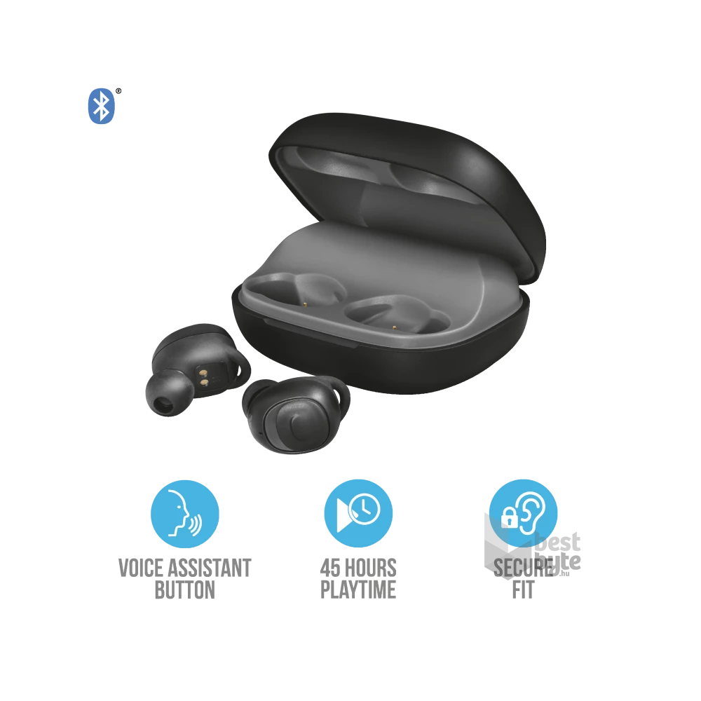 Trust Duet XP Bluetooth True Wireless Bluetooth fekete fülhallgató