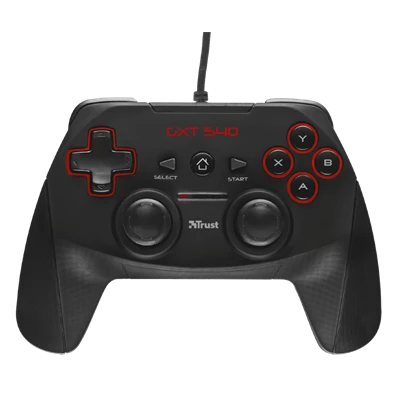 Trust 20712 GXT 540 Yula PC/PS3 fekete gamer kontroller