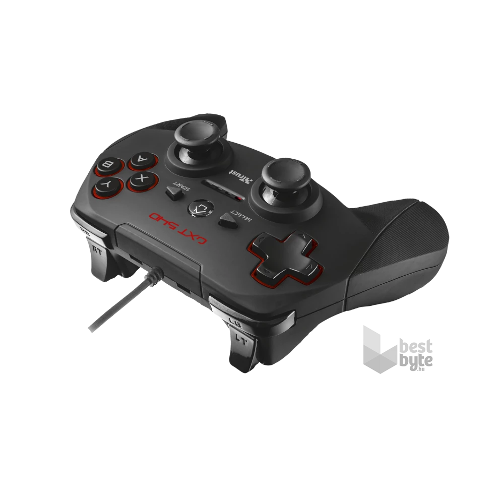 Trust 20712 GXT 540 Yula PC/PS3 fekete gamer kontroller