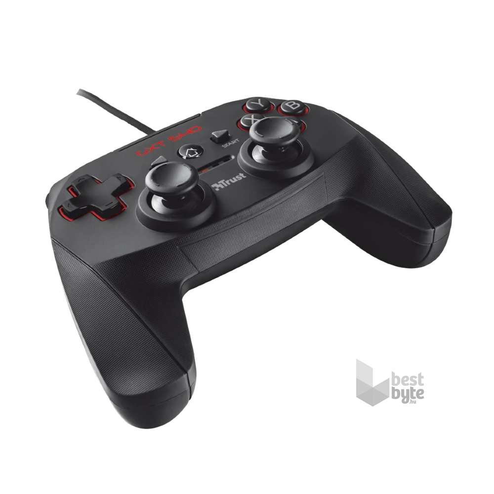 Trust 20712 GXT 540 Yula PC/PS3 fekete gamer kontroller