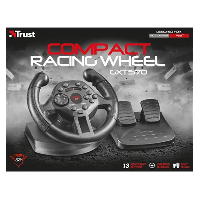 Trust GXT 570 Kengo Compact Vibration Racing Wheel kormány + pedál