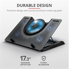 Trust GXT 1125 Quno Notebook Cooling Stand gamer hűtőpad