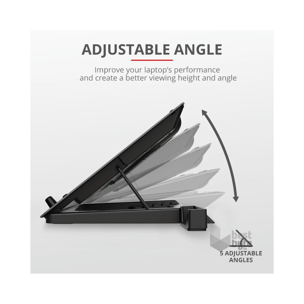 Trust GXT 1125 Quno Notebook Cooling Stand gamer hűtőpad
