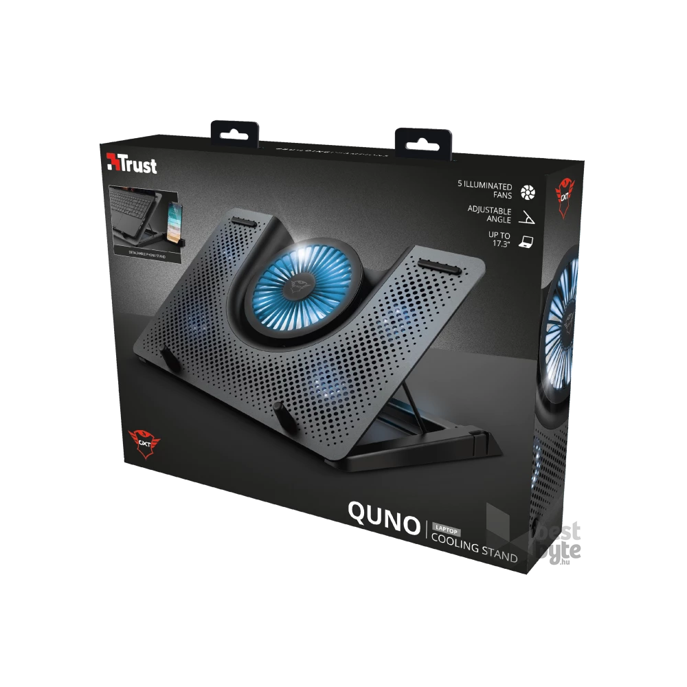 Trust GXT 1125 Quno Notebook Cooling Stand gamer hűtőpad