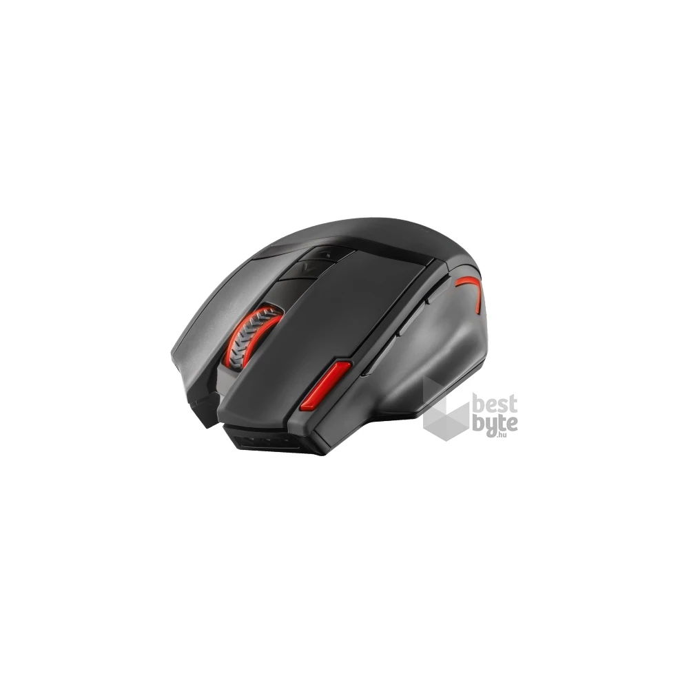 Trust GXT 130 Ranoo vezeték nélküli fekete gamer egér