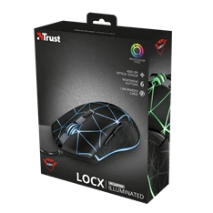 Trust GXT 133 Locx fekete gamer egér