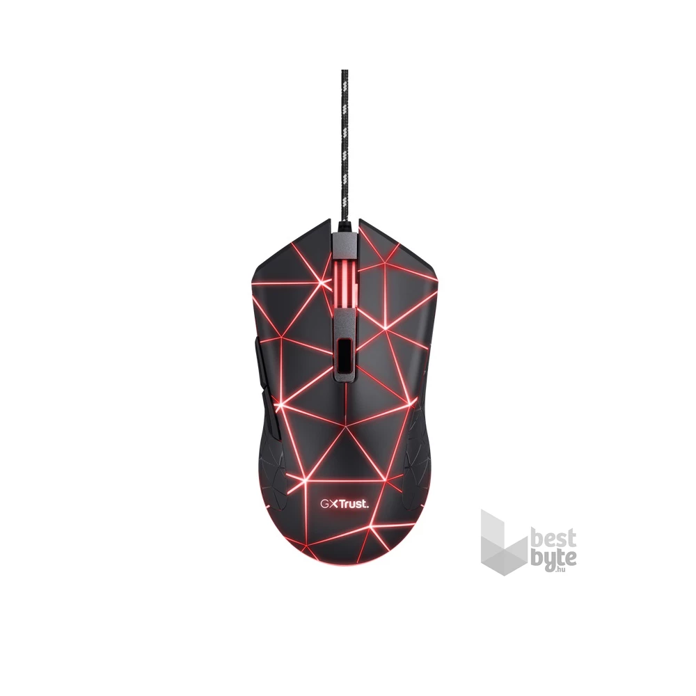 Trust GXT 133 Locx fekete gamer egér