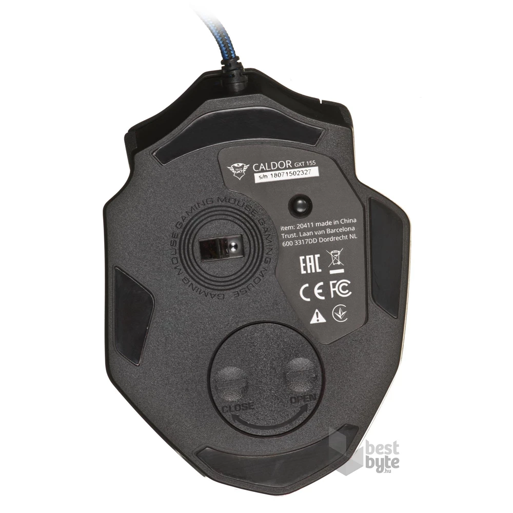 Trust GXT 155 Caldor fekete gamer egér