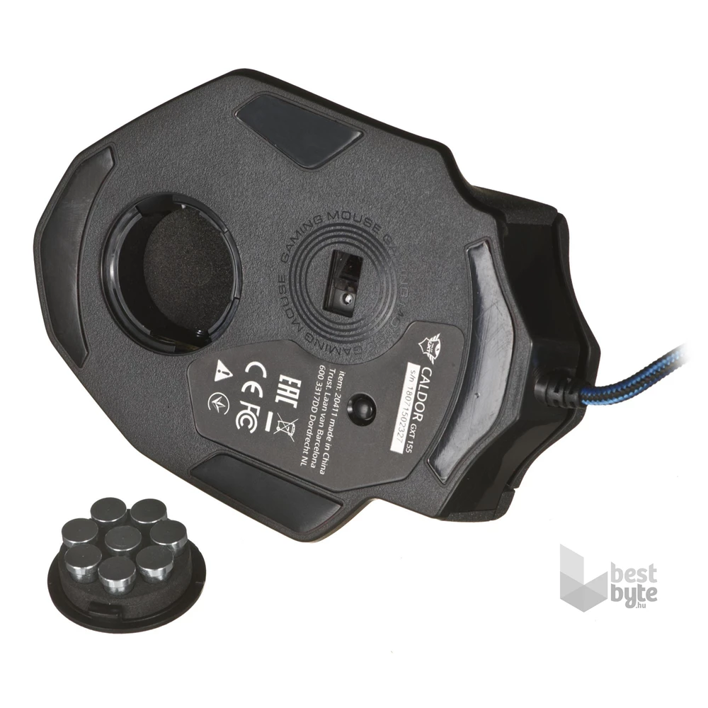 Trust GXT 155 Caldor fekete gamer egér