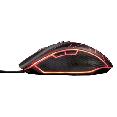 Trust GXT 160 Ture Illuminated fekete gamer egér